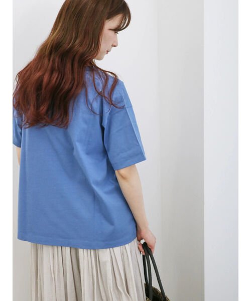 Samansa Mos2 blue(サマンサモスモス ブルー)/プリントTシャツ/img43