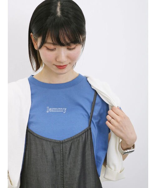 Samansa Mos2 blue(サマンサモスモス ブルー)/フレンチスリーブTシャツ/img18