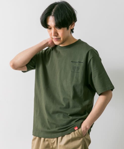 URBAN RESEARCH DOORS(アーバンリサーチドアーズ)/『別注』Manhattan Portage×DOORS　ワンポイント プリント Tシャツ/img15