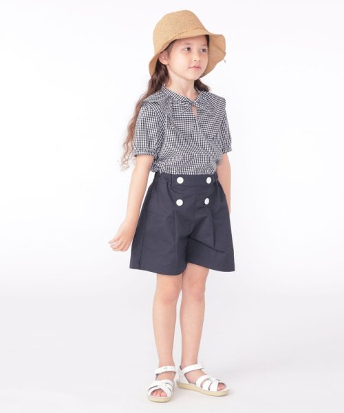 SHIPS KIDS(シップスキッズ)/SHIPS KIDS:100～130cm / ギンガムチェック 半袖 ブラウス/img06