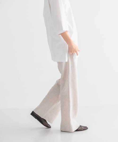 リネンバイアスパンツ WHITE BEIGE