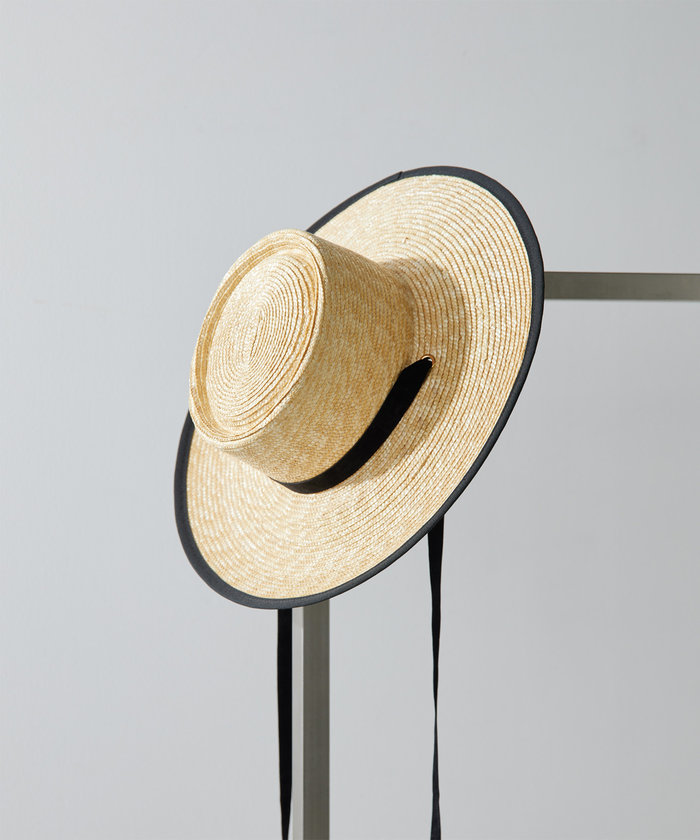 KU ファッション FERRUCCIO VECCHI ストローハット黒