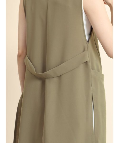 サイドスリットロングジレ 