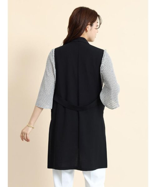 サイドスリットロングジレ 