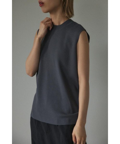 BLACK BY MOUSSY(ブラックバイマウジー)/washable knit tanktop/img24