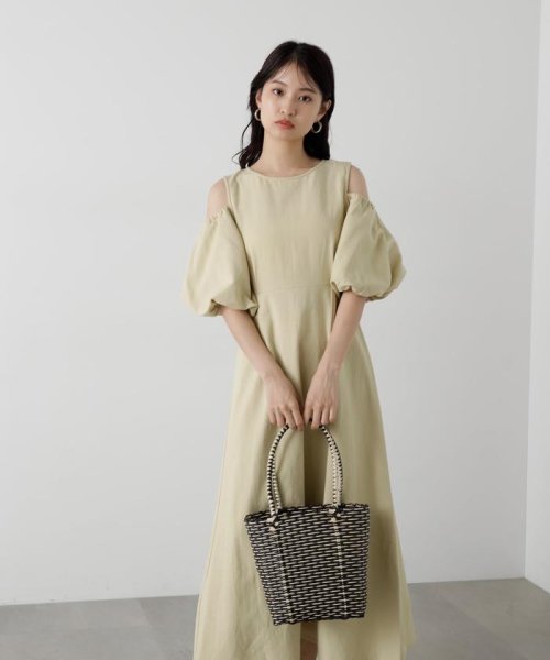 N Natural Beauty Basic(エヌナチュラルビューティベーシック)/2Wayスリーブ麻混ワンピース《S Size Line》/img24