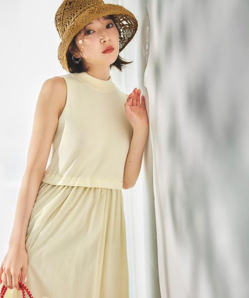 N Natural Beauty Basic(エヌナチュラルビューティベーシック)/ボトルネックニットドッキングワンピース《S Size Line》/img12