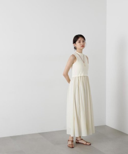 N Natural Beauty Basic(エヌナチュラルビューティベーシック)/ボトルネックニットドッキングワンピース《S Size Line》/img17