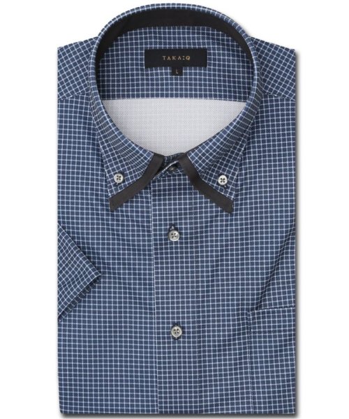 TAKA-Q(タカキュー)/クールパス スタンダードフィット ボタンダウン半袖ニットシャツ 半袖 シャツ メンズ ワイシャツ ビジネス ノーアイロン 形態安定 yシャツ 速乾/img02