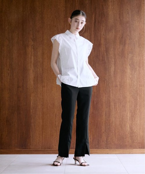 フロントスリットパンツ 