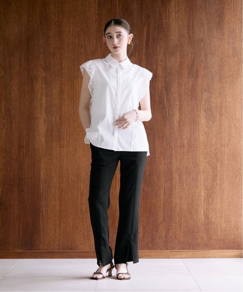 フロントスリットパンツ 