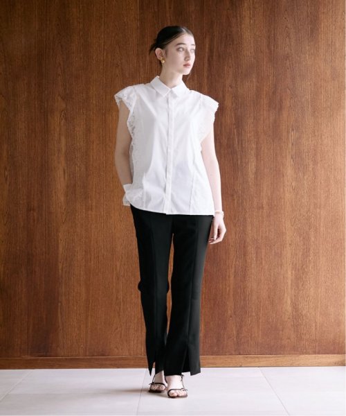 フロントスリットパンツ 