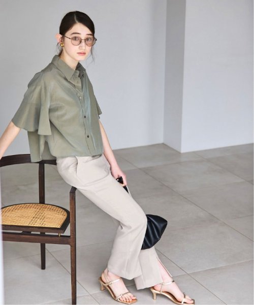 フロントスリットパンツ 