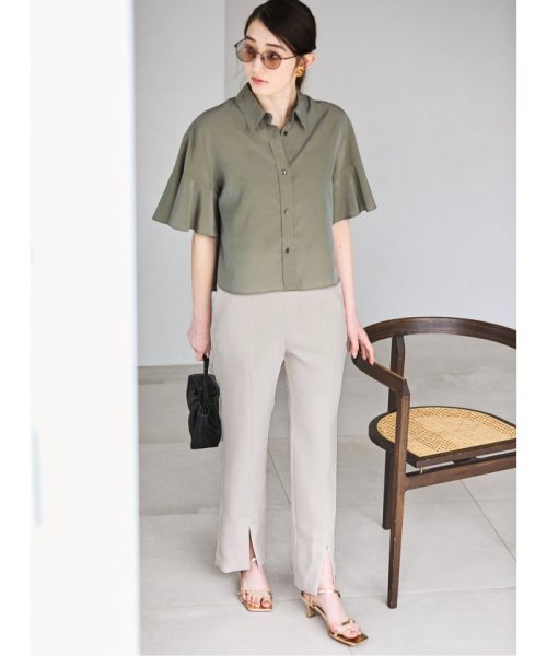 フロントスリットパンツ 