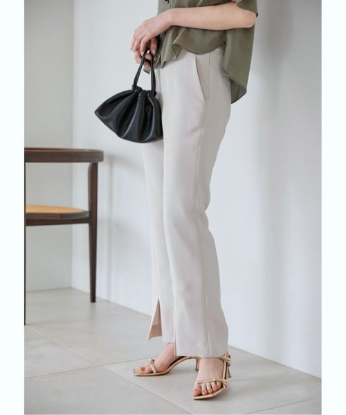 フロントスリットパンツ 