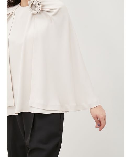 コサージュブラウステーパードパンツSET 5cm 予めご了承ください 総丈 ウエスト ヒップ 股上 2cm 股下 わたり幅 裾幅