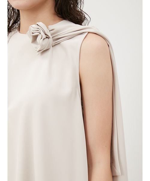 コサージュブラウステーパードパンツSET 5cm 予めご了承ください 総丈 ウエスト ヒップ 股上 2cm 股下 わたり幅 裾幅