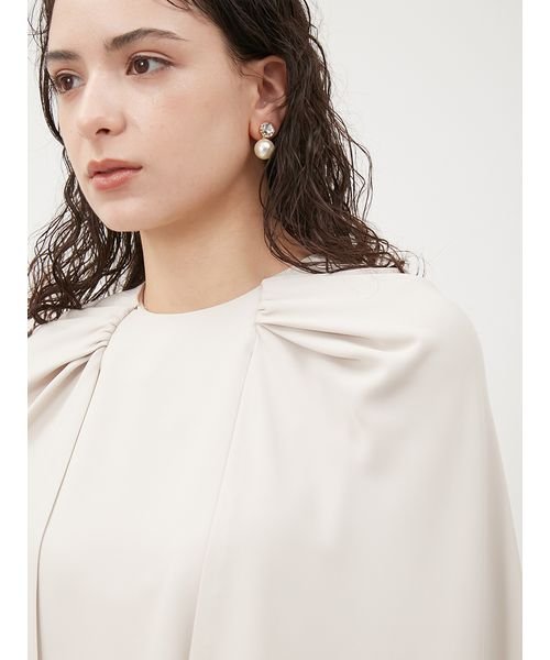 コサージュブラウステーパードパンツSET 5cm 予めご了承ください 総丈 ウエスト ヒップ 股上 2cm 股下 わたり幅 裾幅