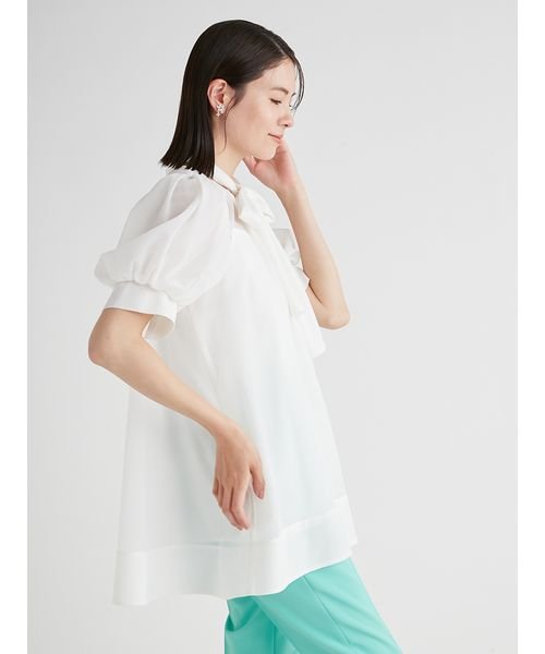 バックリボンブラウス 予めご了承ください