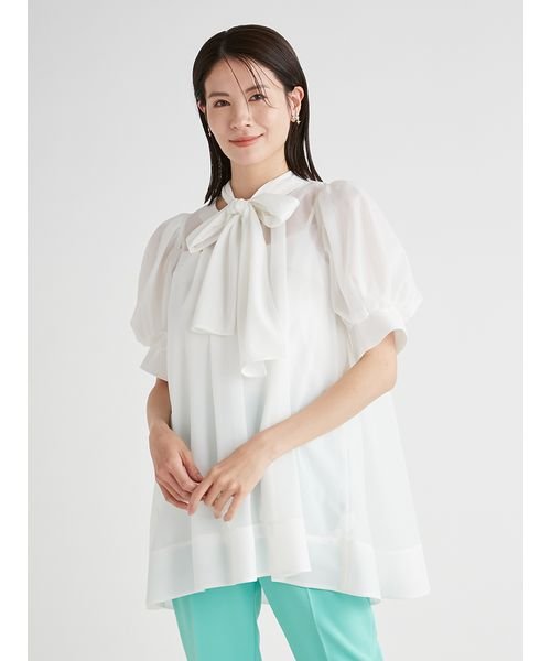 バックリボンブラウス 予めご了承ください