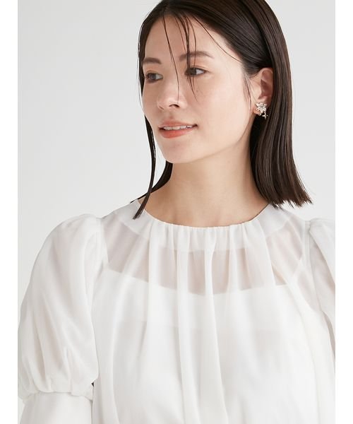 バックリボンブラウス 予めご了承ください