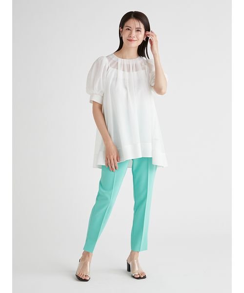 バックリボンブラウス 予めご了承ください