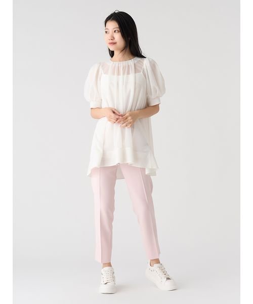 バックリボンブラウス 予めご了承ください