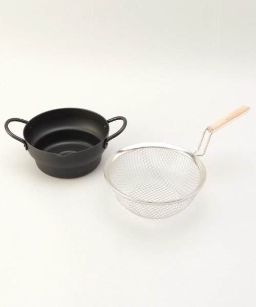 ２１２ＫＩＴＣＨＥＮ　ＳＴＯＲＥ(212キッチンストア)/彩食庵 IH対応両手段付き天ぷら鍋18cm＆木柄フライヤー/img04