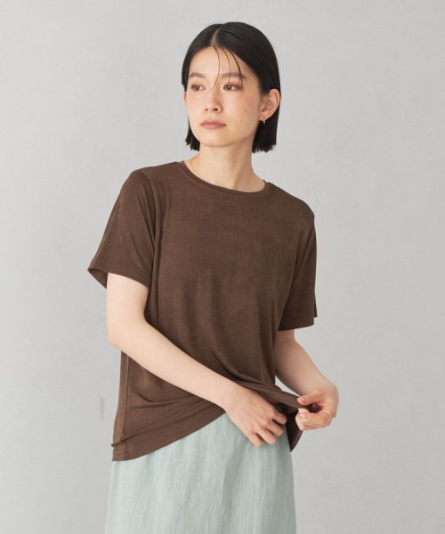 EMMEL REFINES(エメル リファインズ)/＜EMMEL REFINES＞EM シャイニー トロミ Tシャツ/img11