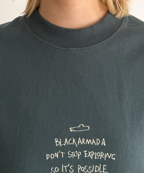 CANAL JEAN(キャナルジーン)/BLACK ARMADA(ブラックアルマダ) "BLACK ARMADA"ロゴ半袖Tシャツ/img15