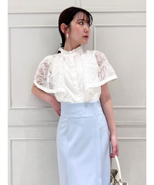 レースケープブラウス 予めご了承ください