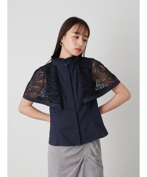 レースケープブラウス 予めご了承ください