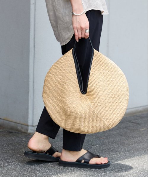 【arron/アロン】 RAFIA サークルBAG BO228 arron/アロン