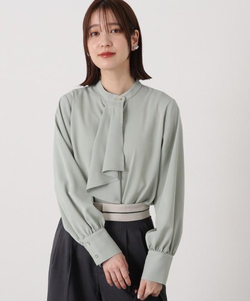 N Natural Beauty Basic(エヌナチュラルビューティベーシック)/ボウタイ風とろみブラウス 24SS/img52