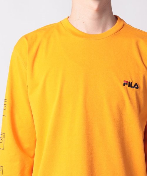 fila(men)(フィラ（メンズ）)/【フィラ】形状記憶糸　ロゴ長袖Tシャツ/img04