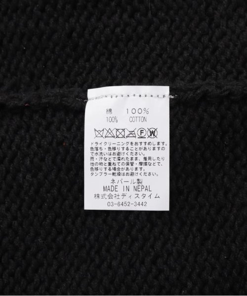 BEAVER(ビーバー)/MacMahon Knitting Mills CrewNeck Knit－Black Flower/img11