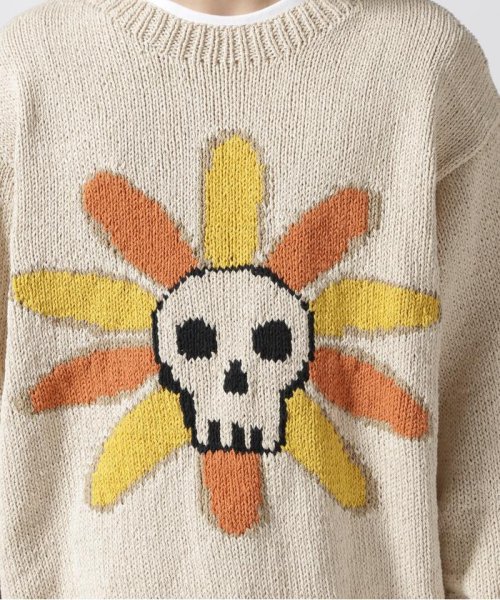 BEAVER(ビーバー)/MacMahon Knitting Mills CrewNeck Knit－Skull&Flower/img08