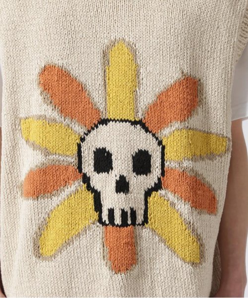BEAVER(ビーバー)/MacMahon Knitting Mills  別注Skull＆Flower Vest/img05