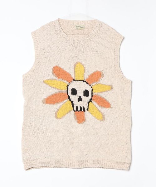 BEAVER(ビーバー)/MacMahon Knitting Mills  別注Skull＆Flower Vest/img08