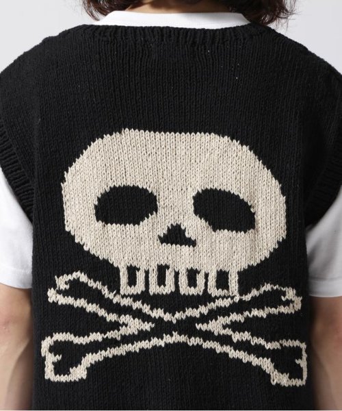 BEAVER(ビーバー)/MacMahon Knitting Mills CrewNeck Vest Pocket－Skull/img09