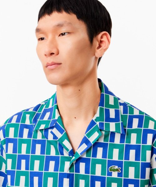 LACOSTE Mens(ラコステ　メンズ)/オーガニックコットン ロバート・ジョージ オールオーバーオープンカラーシャツ/img04