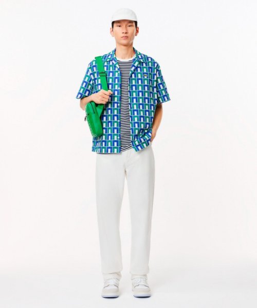 LACOSTE Mens(ラコステ　メンズ)/オーガニックコットン ロバート・ジョージ オールオーバーオープンカラーシャツ/img05