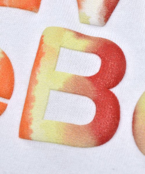 BeBe(ベベ)/タフタ切り替え発砲プリントマーブルロゴ半袖Tシャツ(90~150cm)/img08