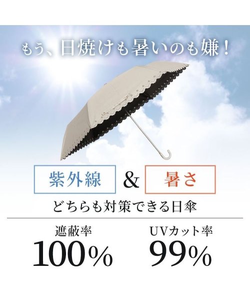 GOLD JAPAN(ゴールドジャパン)/UV99％カットスイートフラワー58cm晴雨兼用傘　レディース/img03
