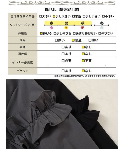 GOLD JAPAN(ゴールドジャパン)/袖フリルラッシュカードプルオーバー　大きいサイズ レディース ビッグサイズ/img16
