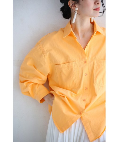CAWAII(カワイイ)/ジューシーなオレンジシャーベットカラーシャツトップス/img08