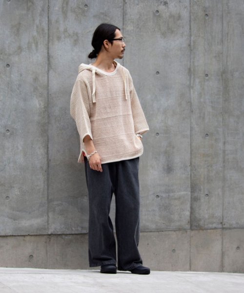 GLOSTER(GLOSTER)/【限定展開】【ARMY TWILL/アーミーツイル】別注 メッシュパーカー 7分袖 MESH かぎ編み/img15
