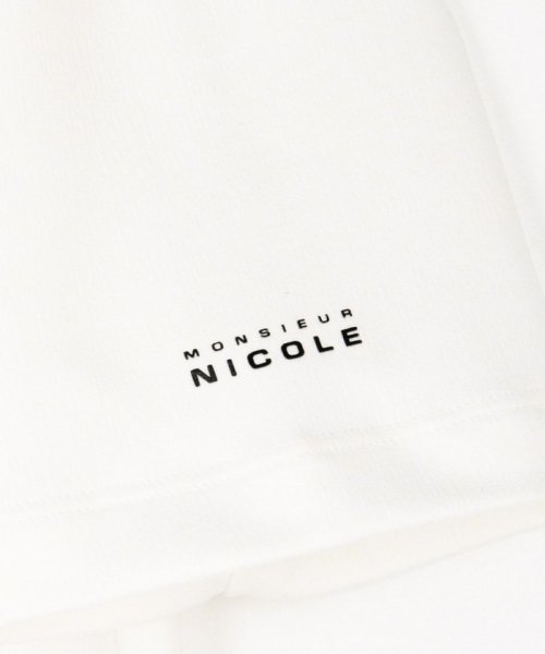 MONSIEUR NICOLE(ムッシュニコル)/メランジジャカード モックネックTシャツ/img21