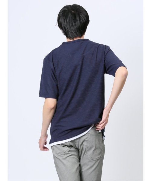 m.f.editorial(エムエフエディトリアル)/杢スラブ フェイクヘンリーネック半袖Tシャツ メンズ Tシャツ カットソー カジュアル インナー トップス ギフト プレゼント/img35