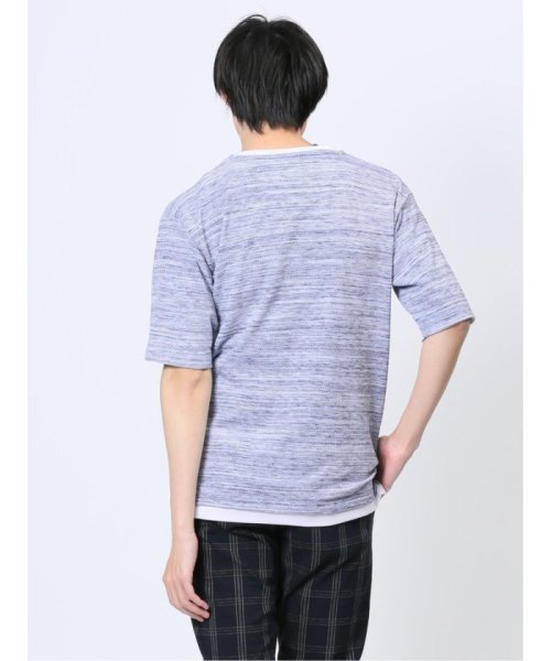 m.f.editorial(エムエフエディトリアル)/段染め フェイクキーネック半袖Tシャツ メンズ Tシャツ カットソー カジュアル インナー トップス ギフト プレゼント/img35